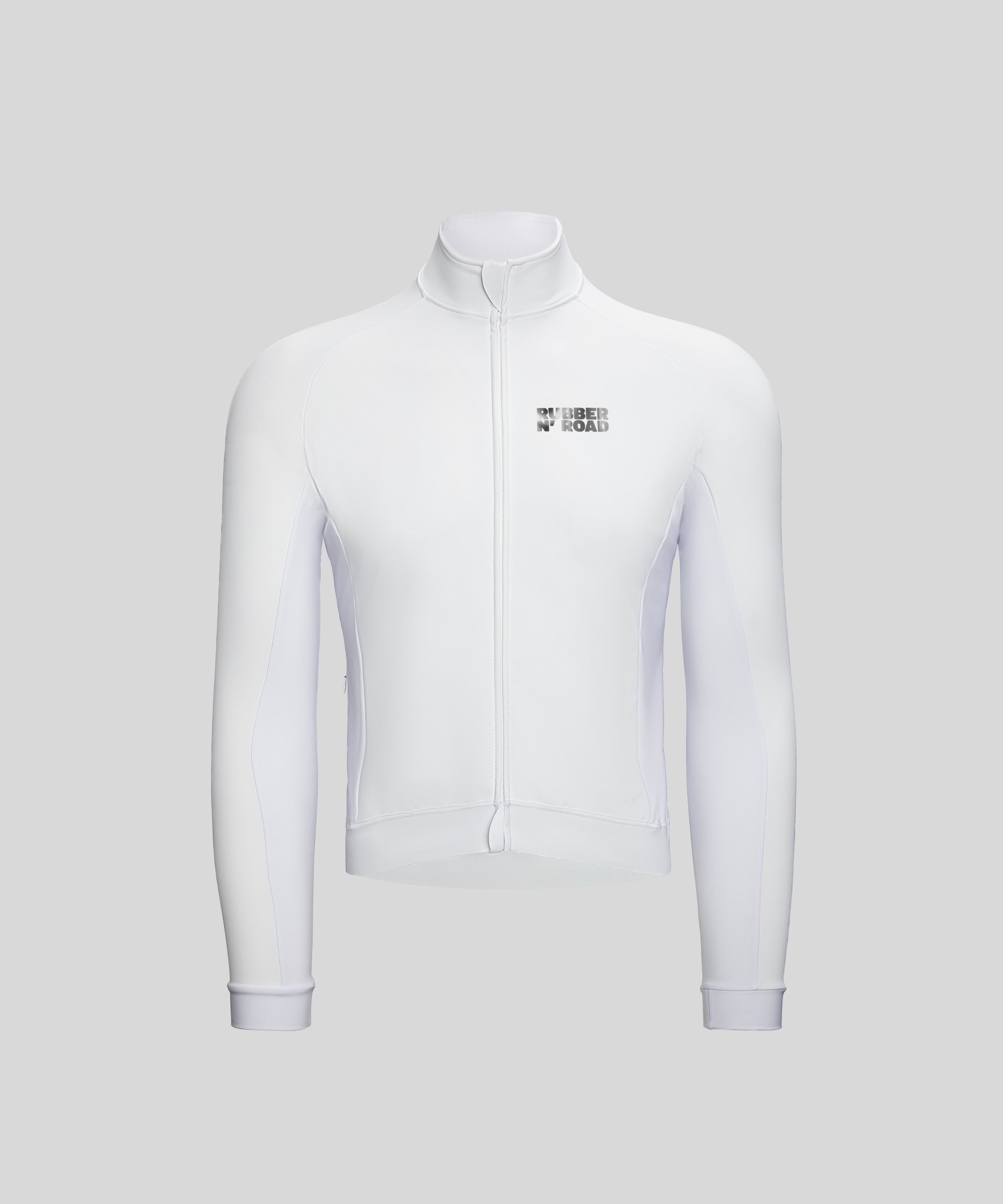 Rebel Hybrid Jacket - White / Chrome - RUBBER N' ROAD