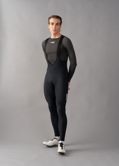 Uniform Bib Tights - Black - RUBBER N' ROAD