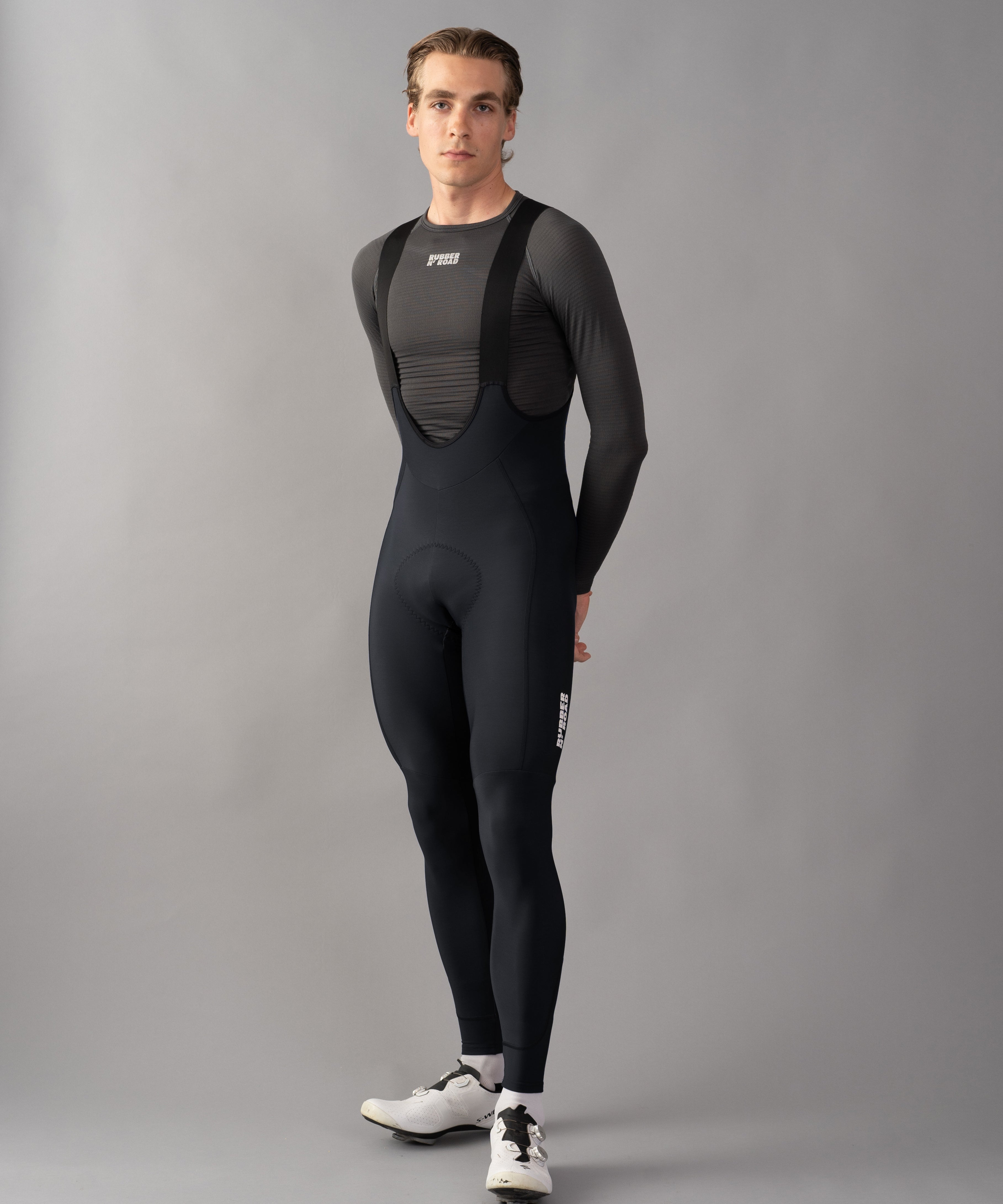 Uniform Bib Tights - Black - RUBBER N' ROAD
