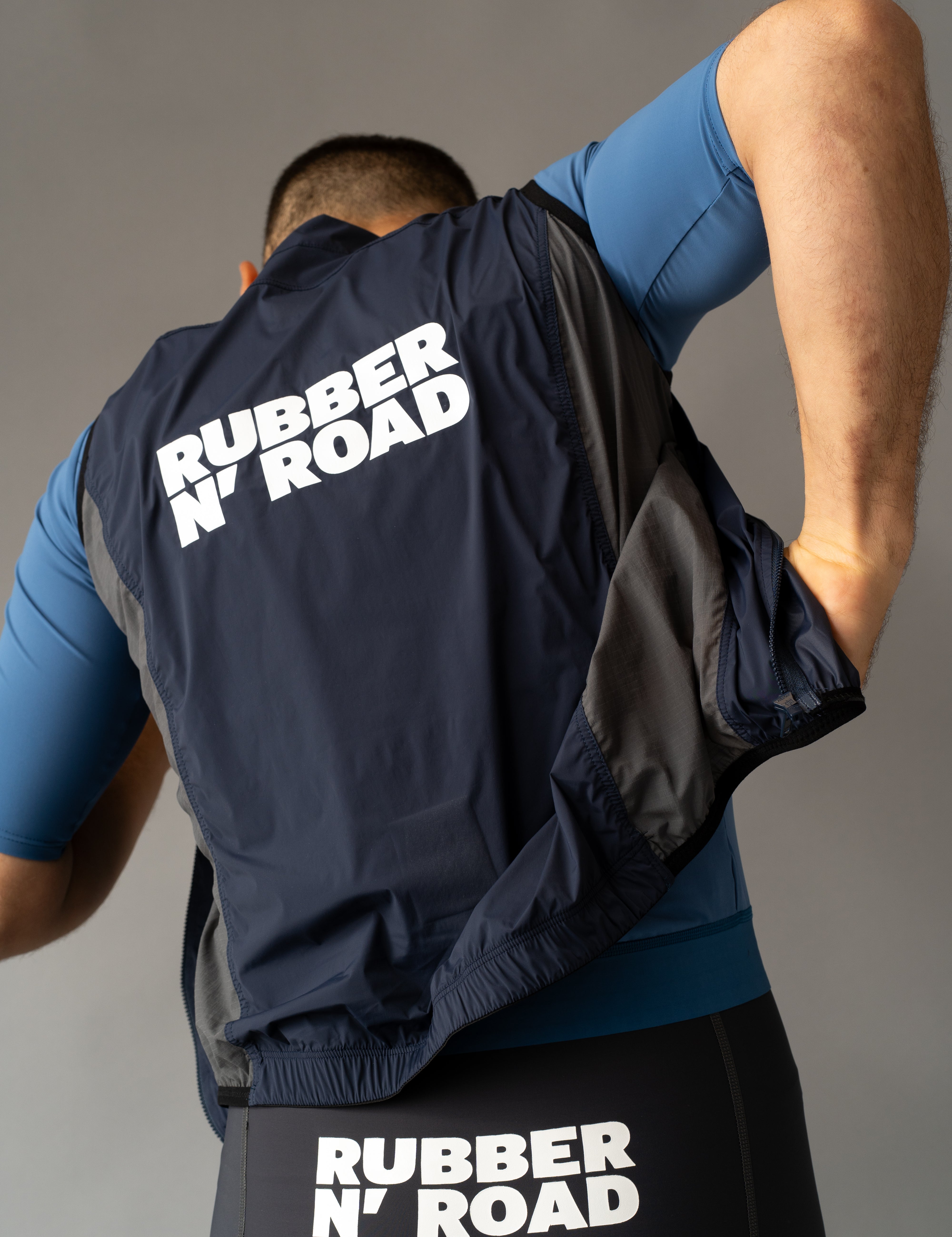 Uniform Wind Vest 2.0 - Dark Blue - RUBBER N' ROAD