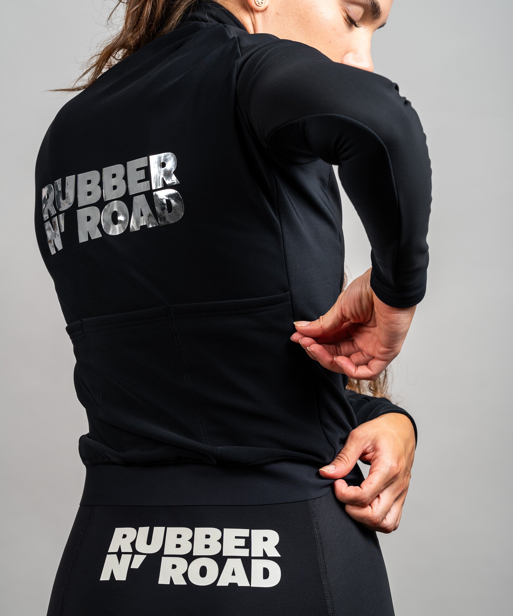 Women's Rebel Hybrid Jacket - Black / Chrome - RUBBER N' ROAD