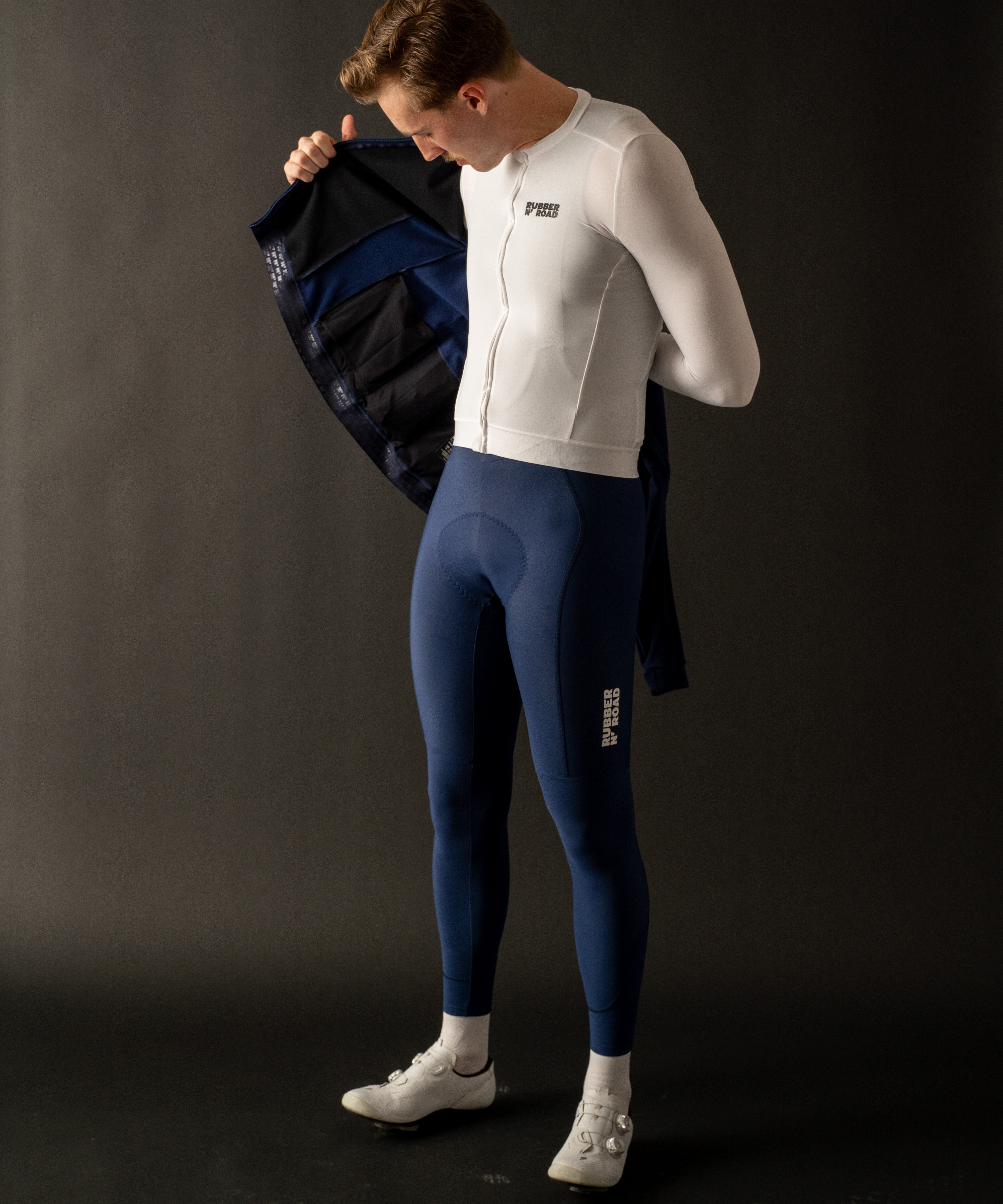 Uniform Hybrid Jacket - Dark Blue - RUBBER N' ROAD
