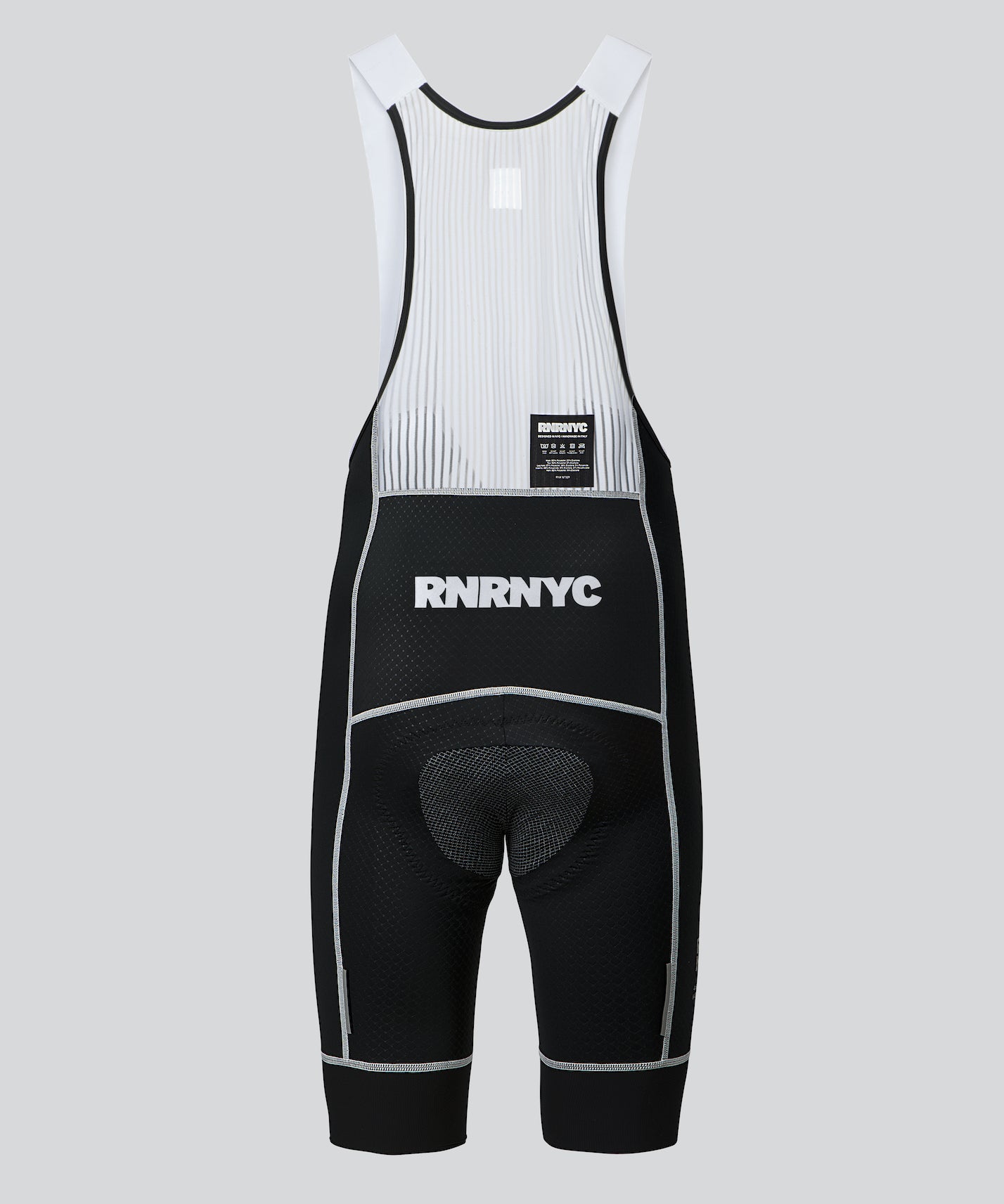 Women's RNRNYC™ IMPACT Bib Shorts - Black/White - RNRNYC™