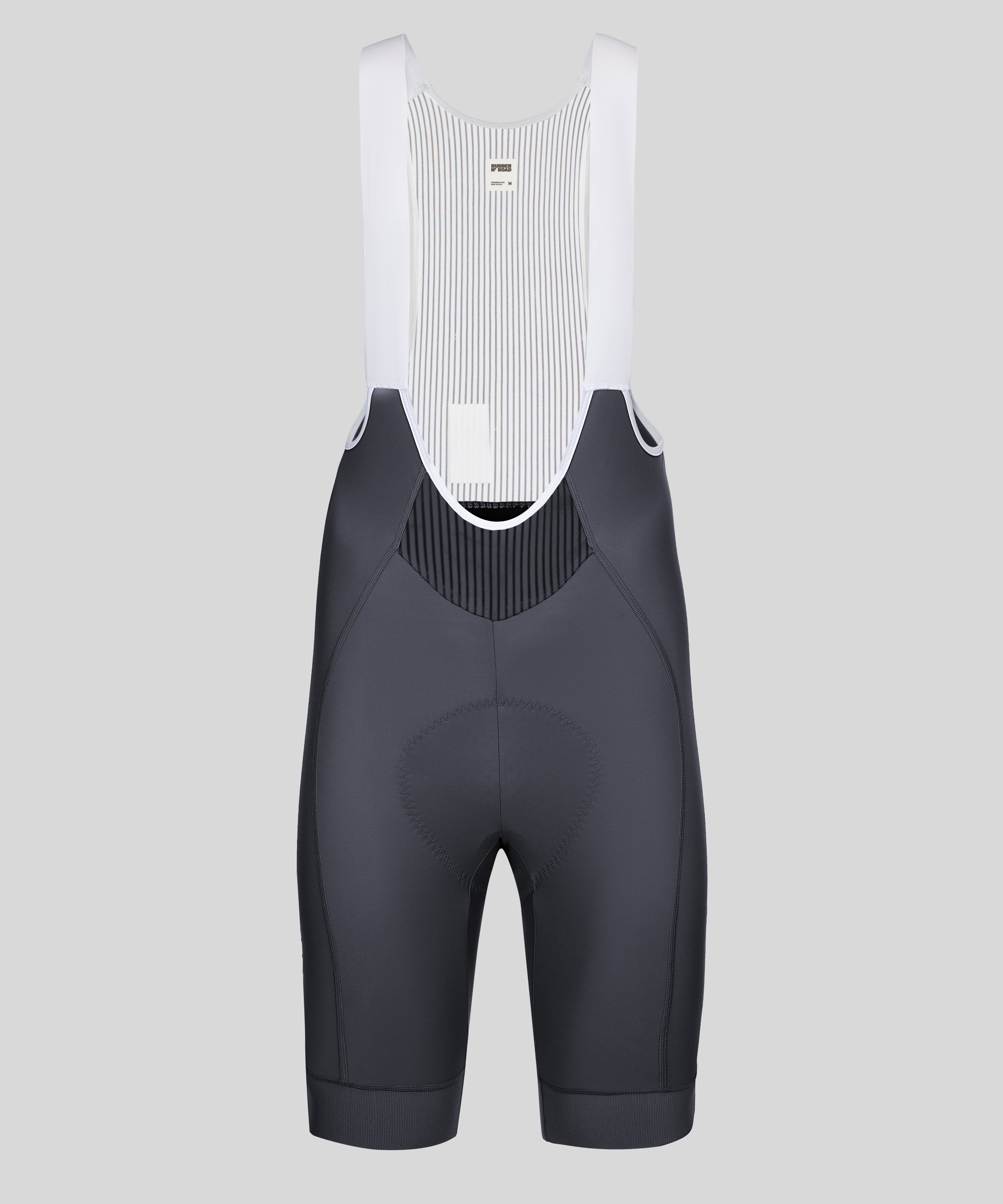 Women's Uniform Bib Shorts - Jet Grey - RUBBER N' ROAD