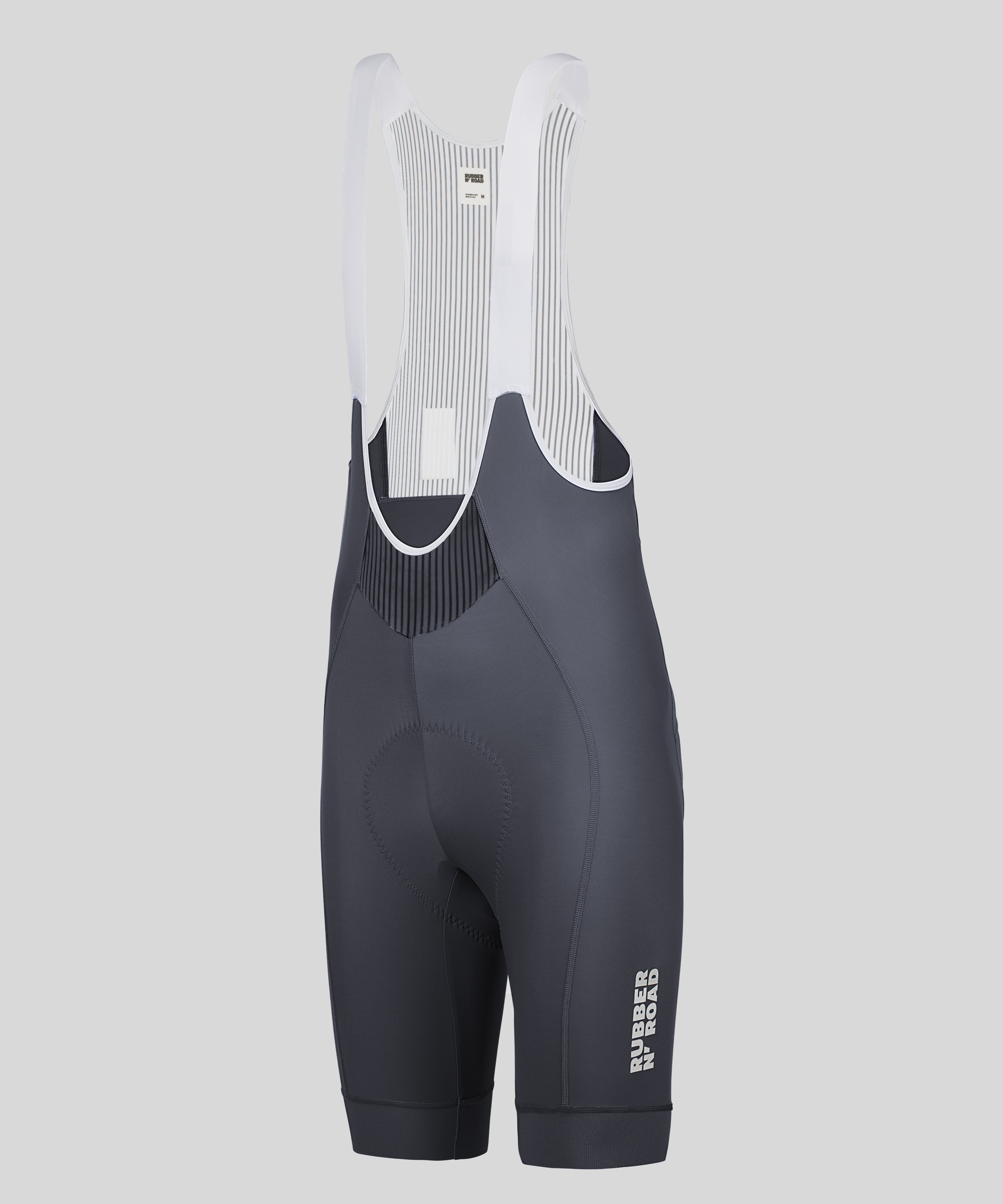 Women's Uniform Bib Shorts - Jet Grey - RUBBER N' ROAD
