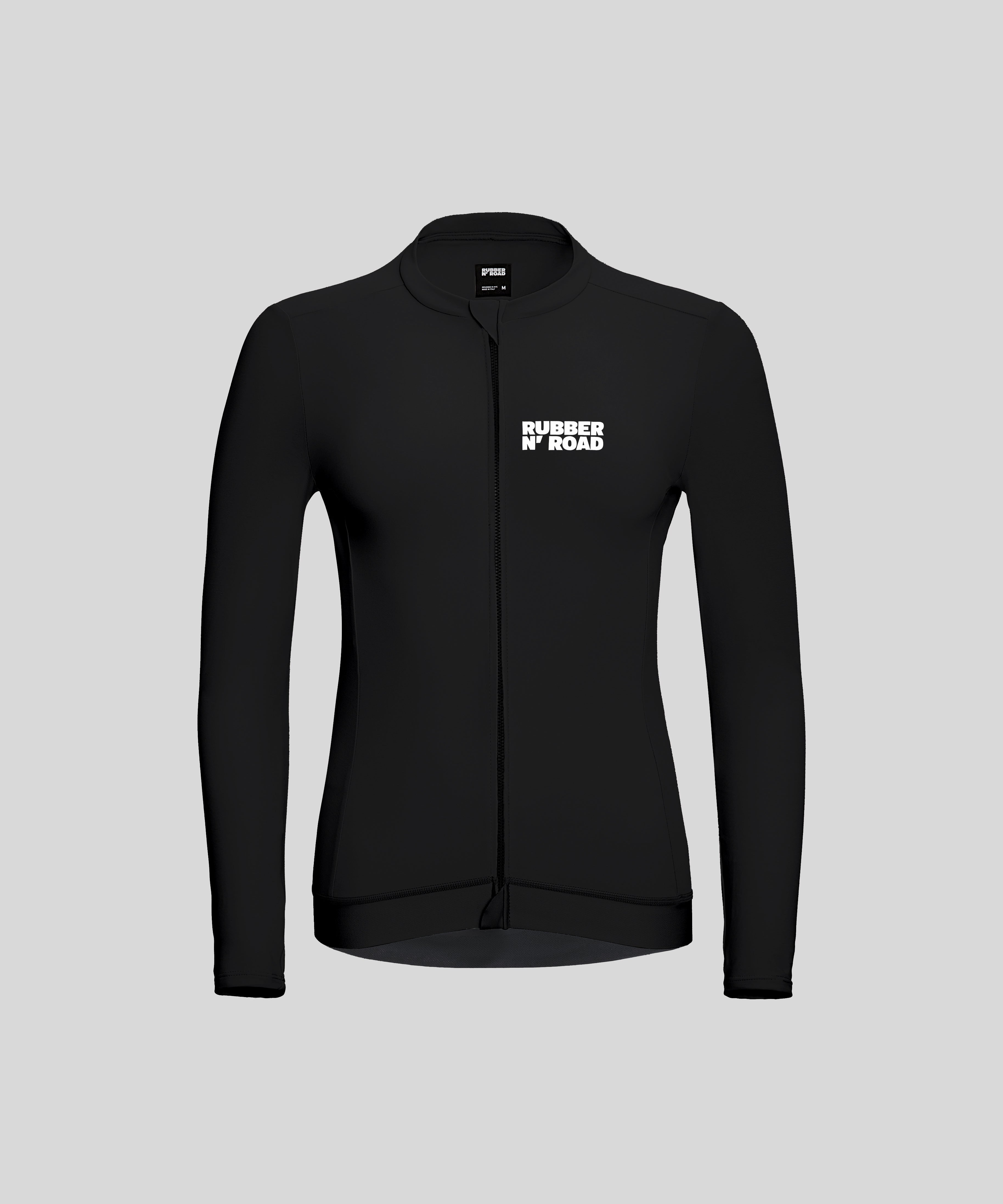 Women's Uniform Long Sleeve Jersey - Black - RUBBER N' ROAD