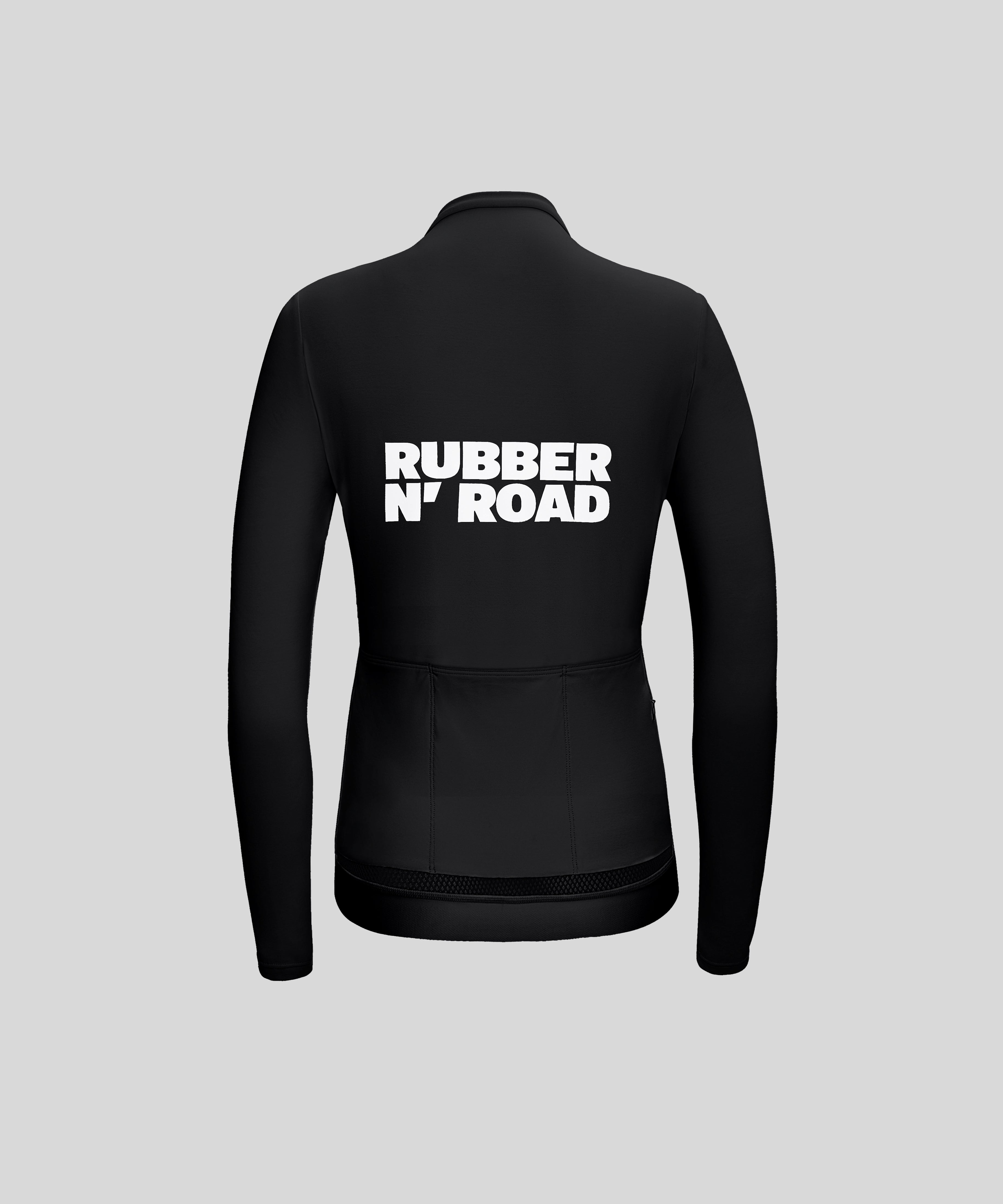 Women's Uniform Long Sleeve Jersey - Black - RUBBER N' ROAD