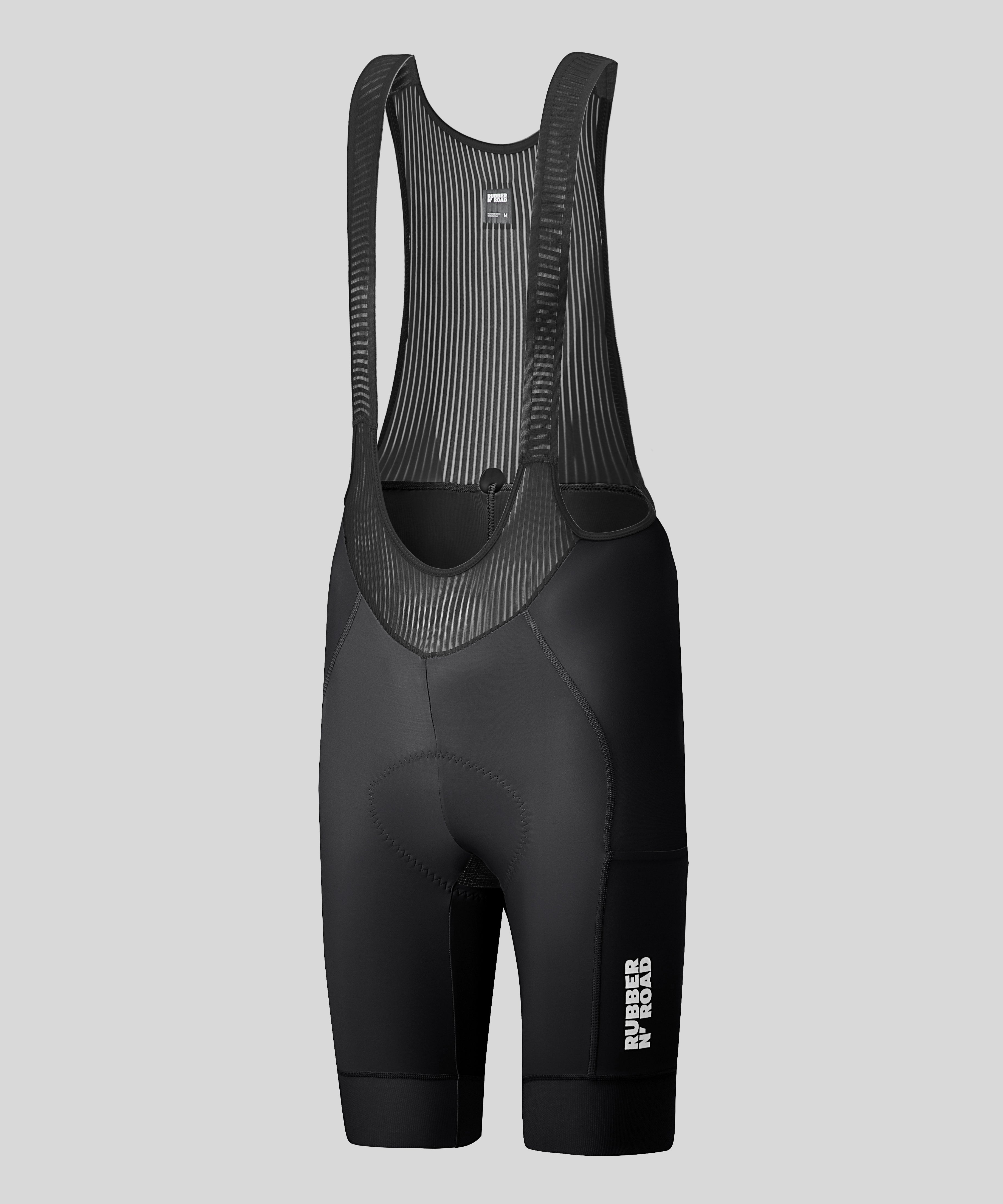Women's PREVAIL Bib Shorts - Black/Black - RUBBER N' ROAD