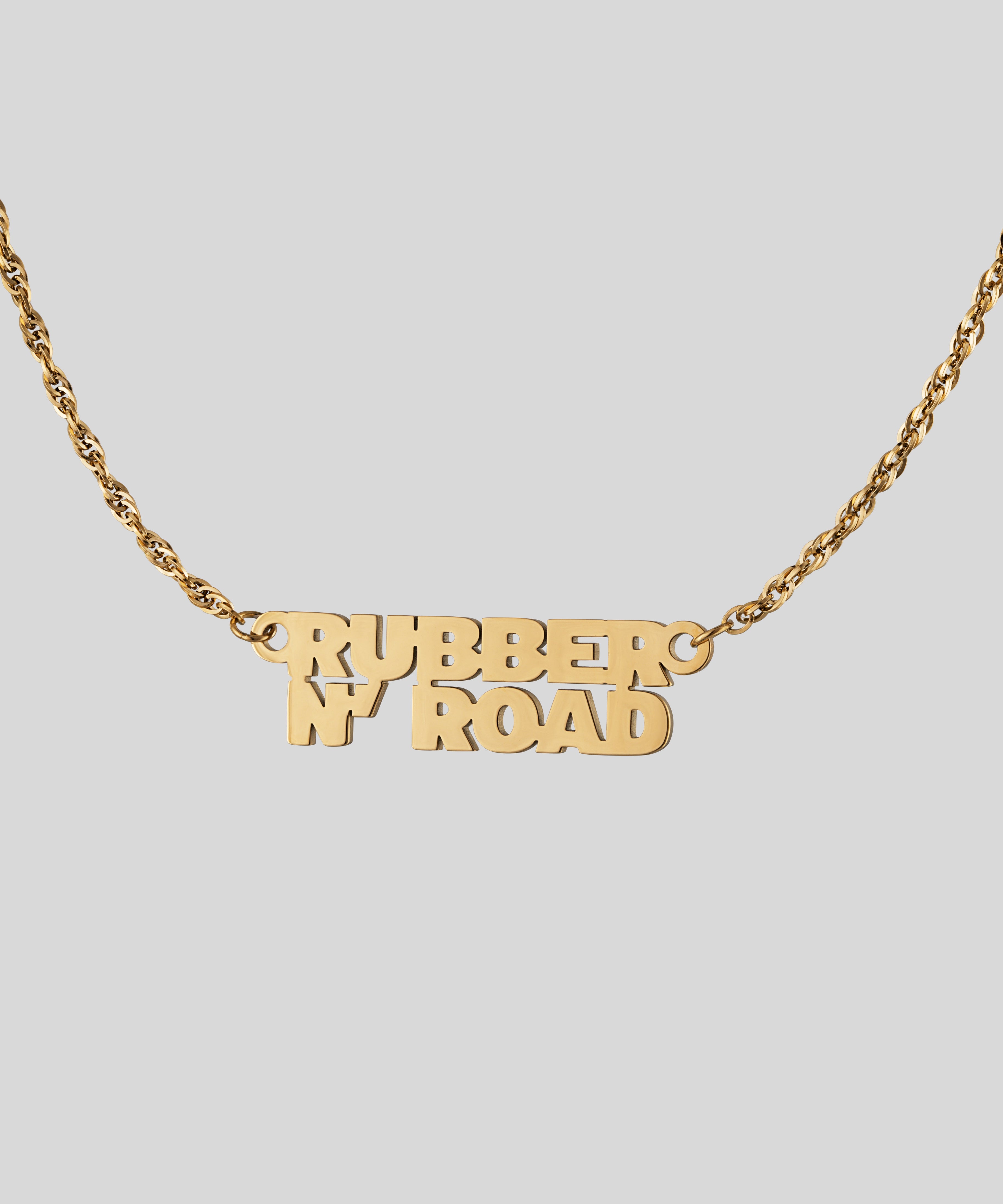 Gold Logo Chain - RUBBER N' ROAD