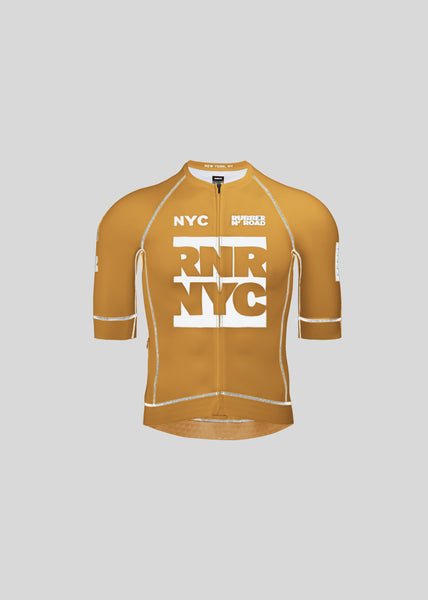 RNRNYC™ IMPACT Jersey - Plaza Gold – RUBBER N' ROAD CYCLING