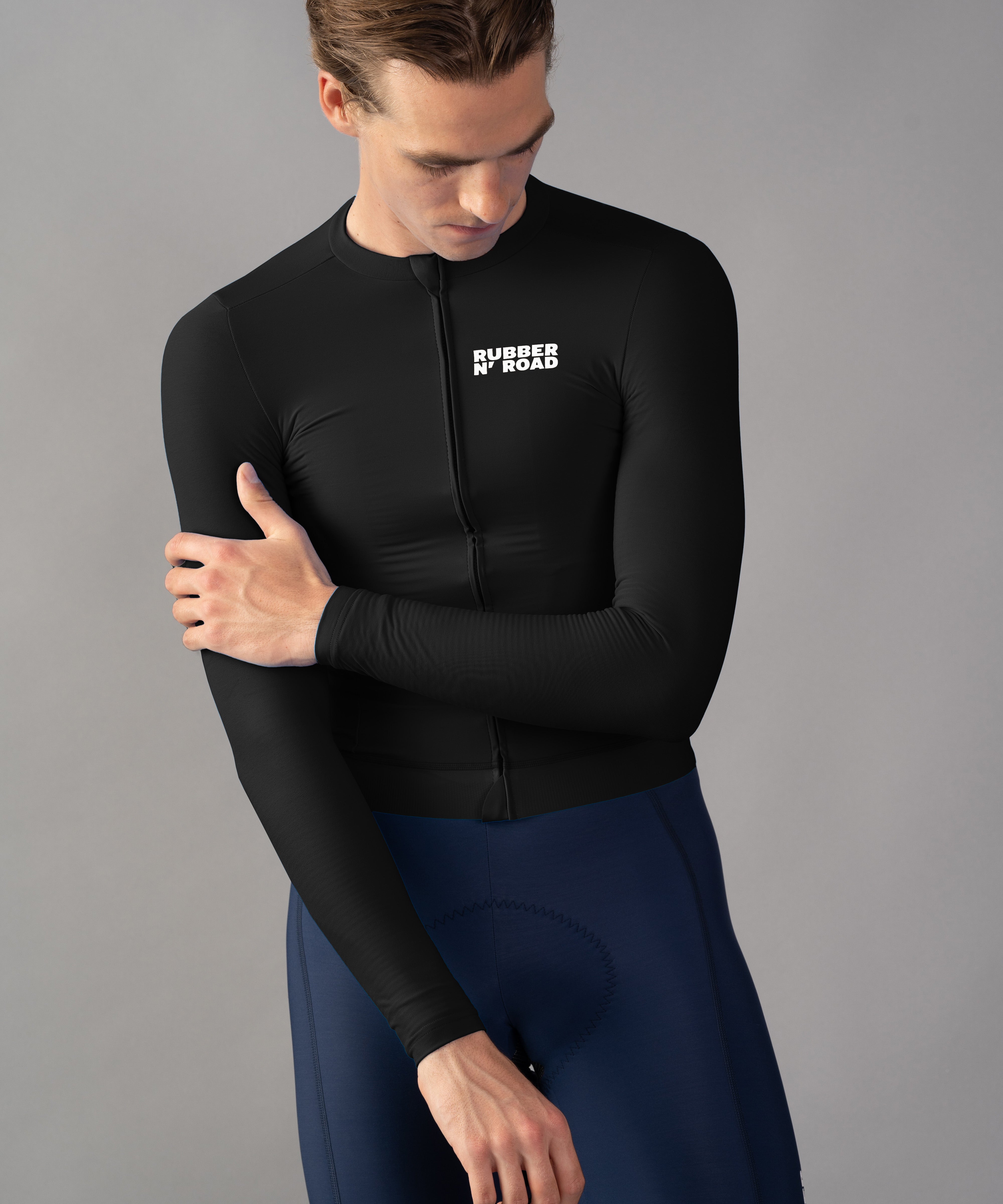 Uniform Long Sleeve Jersey - Black - RUBBER N' ROAD
